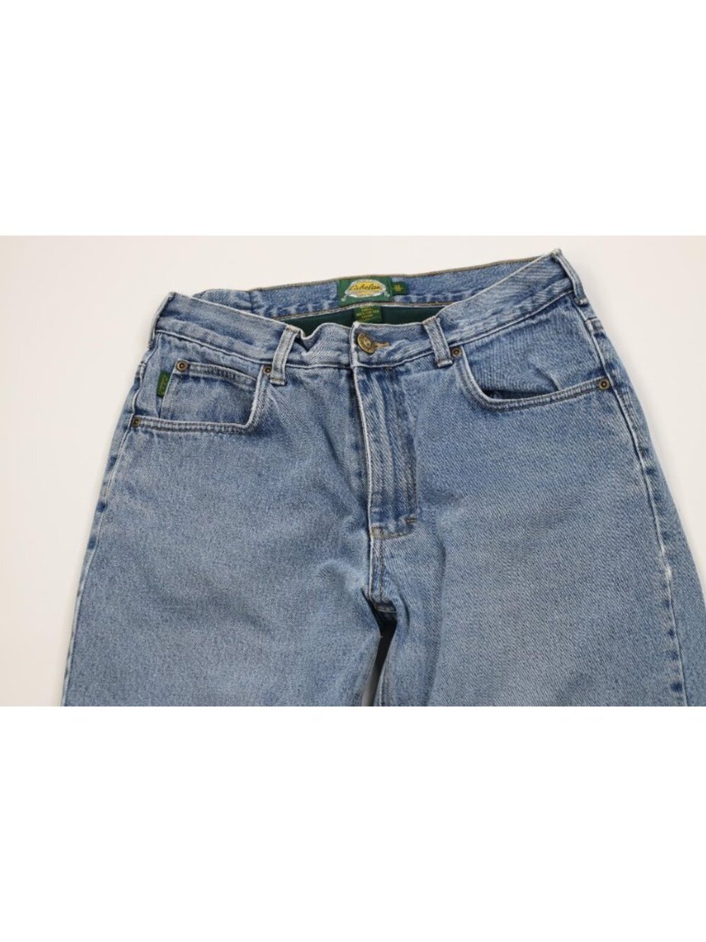 Vintage 90s Cabelas Mens 32x30 Distressed Heavyweight Fleece Lined Denim Jeans - Picture 3 of 16